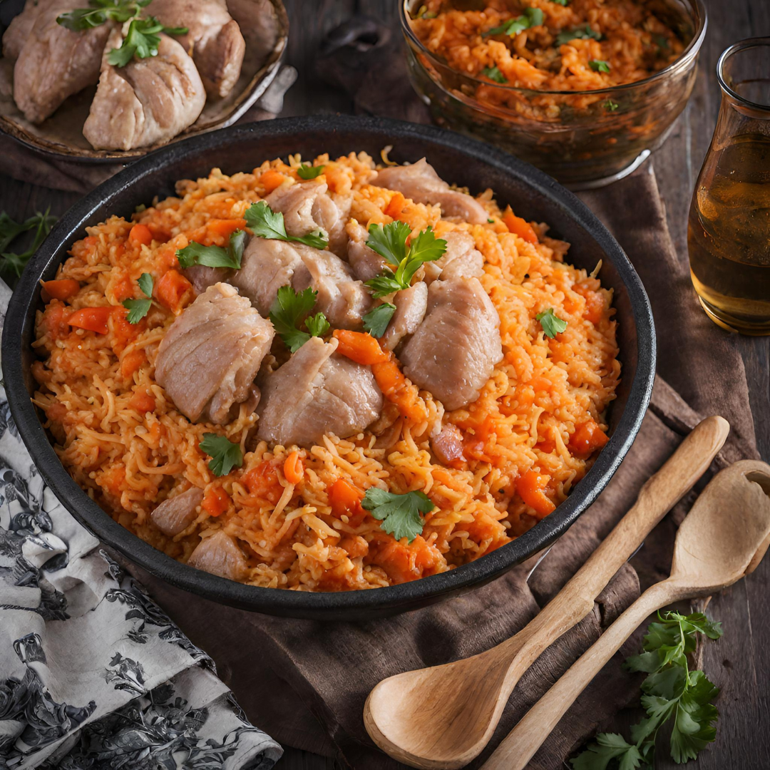 Lemon-Herb Chicken Plov